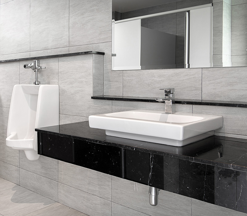 Lavabo installatie bij mb verwarming